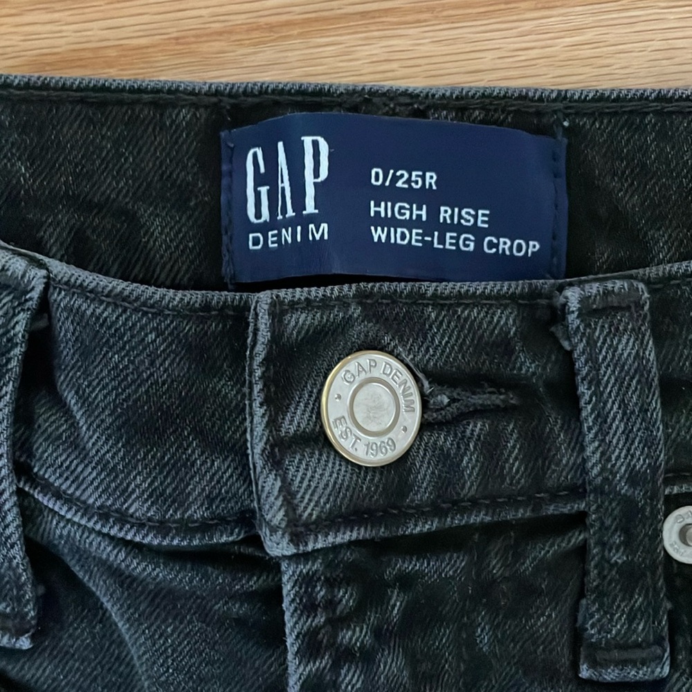 GAP Black Wide-Leg Jeans